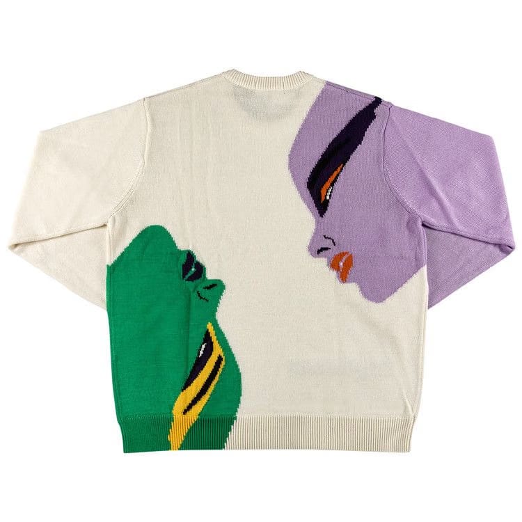 Supreme Faces Sweater Cream
