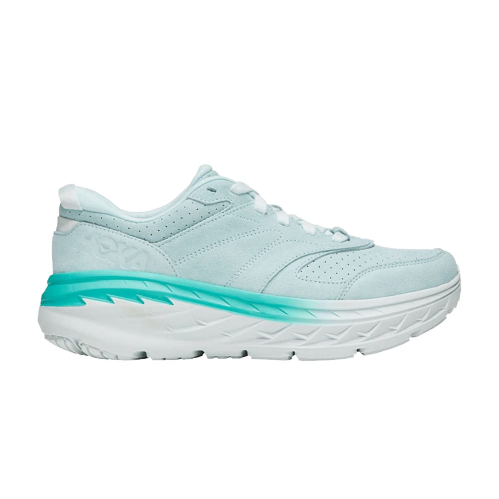 HOKA Bondi L Suede Blue Glass