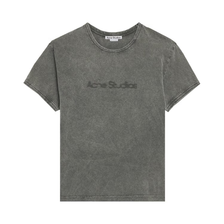 Acne Studios Blurred Logo T-Shirt Faded Grey
