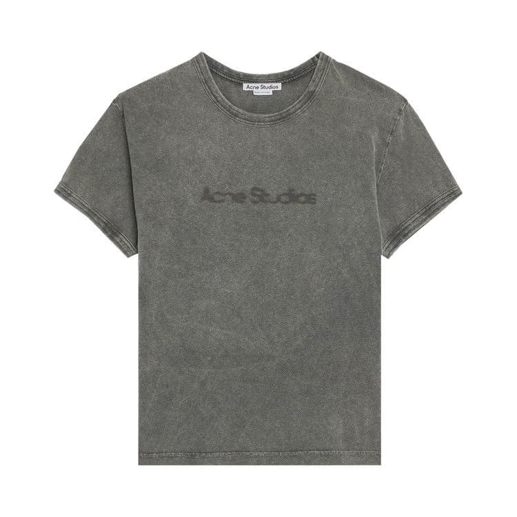 Acne Studios Blurred Logo T-Shirt Faded Grey