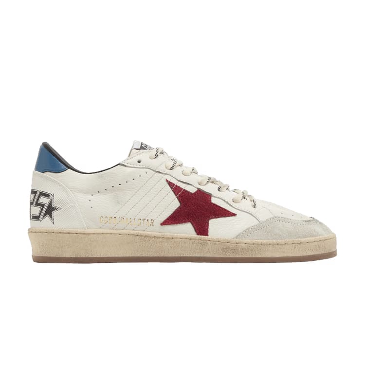 Golden Goose Ball Star White Red Blue