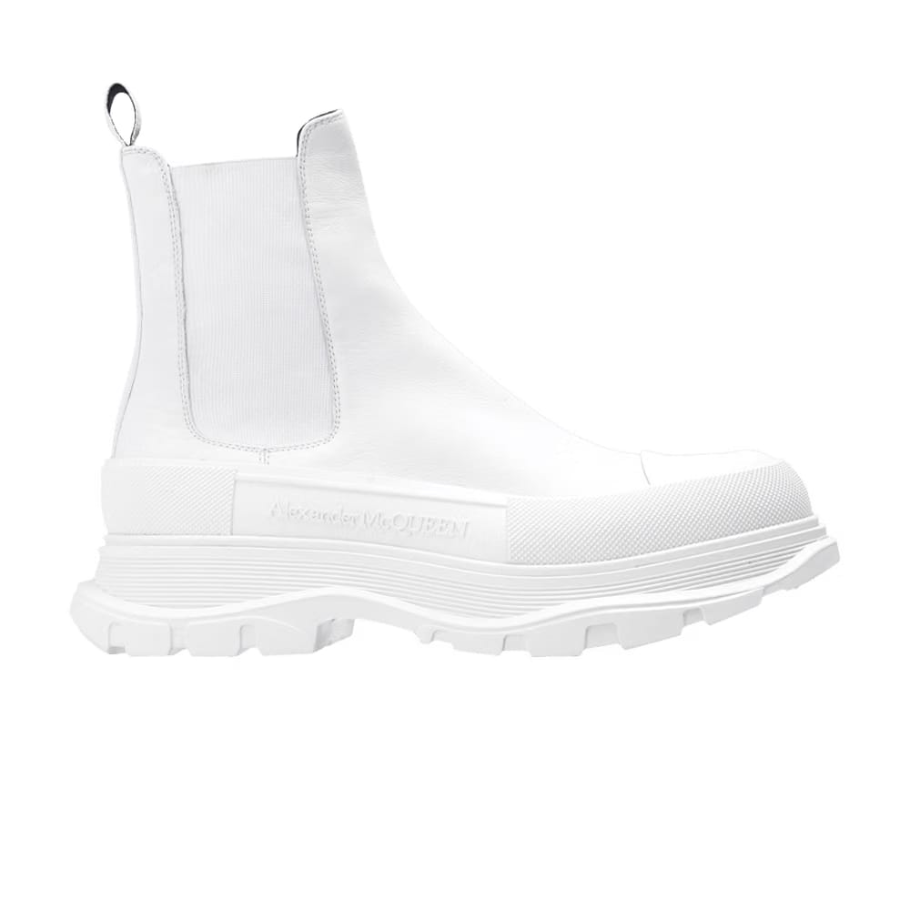 Alexander McQueen Tread Slick Chelsea Boot Triple White