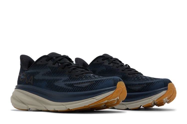 HOKA Clifton 9 Black Varsity Navy