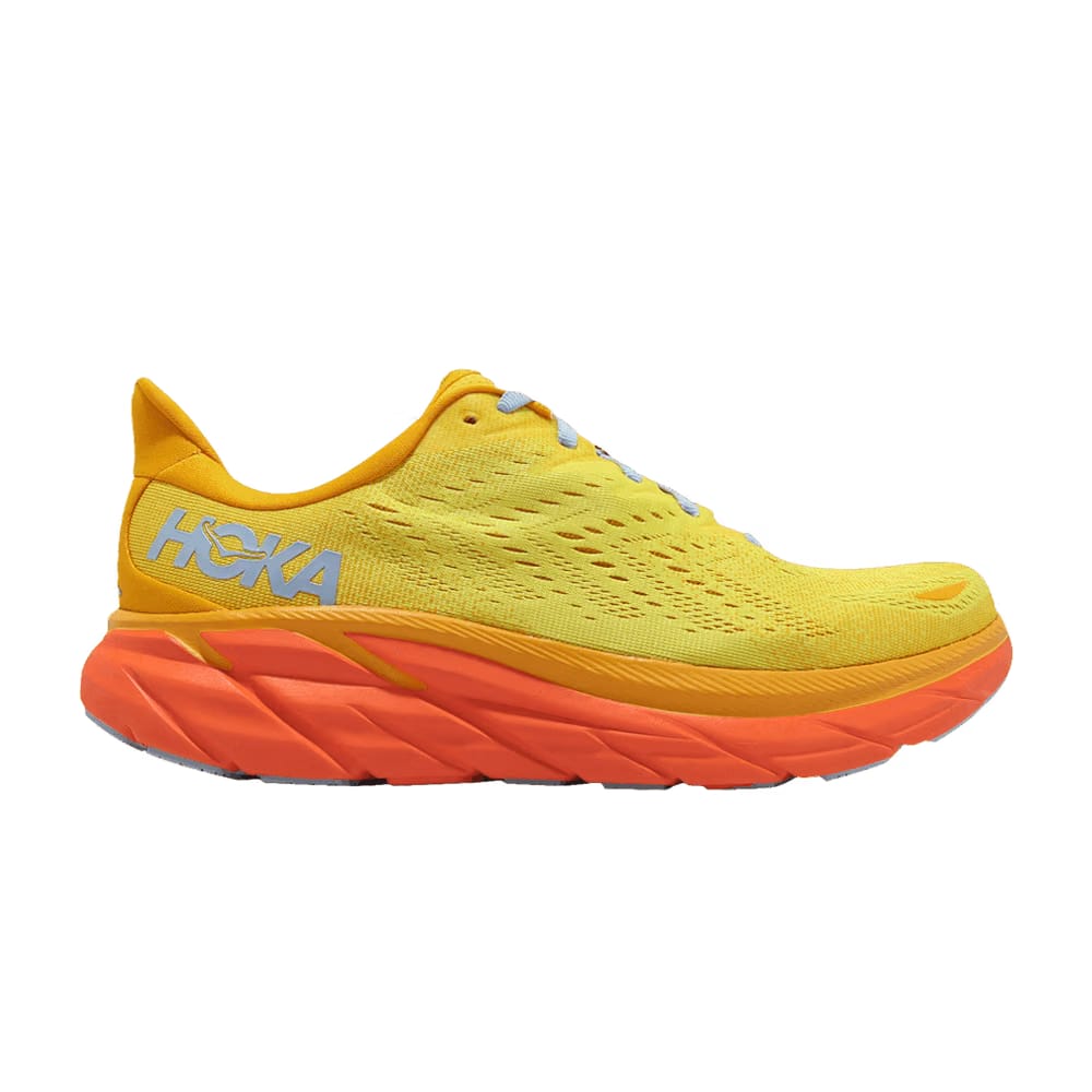 HOKA Clifton 8 2E Wide Radiant Yellow Maize
