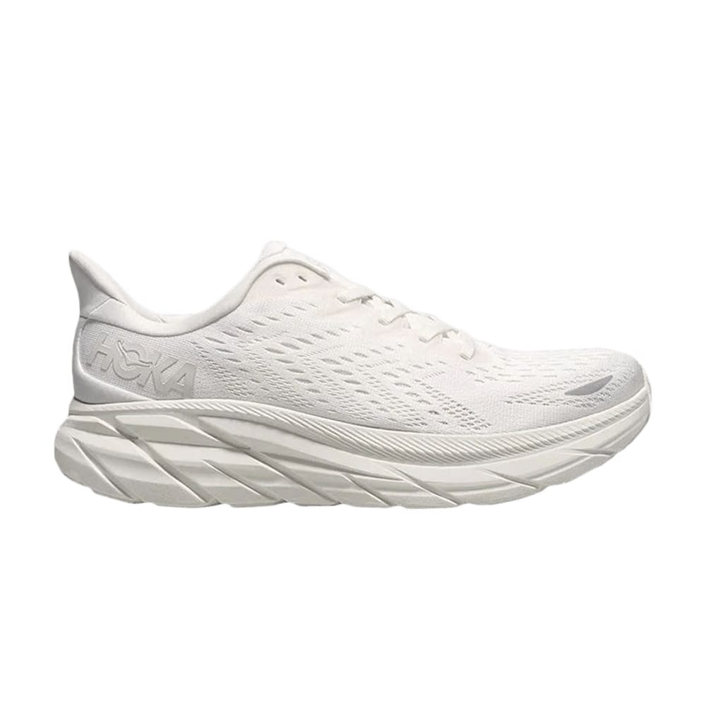 HOKA Clifton 8 2E Wide Triple White
