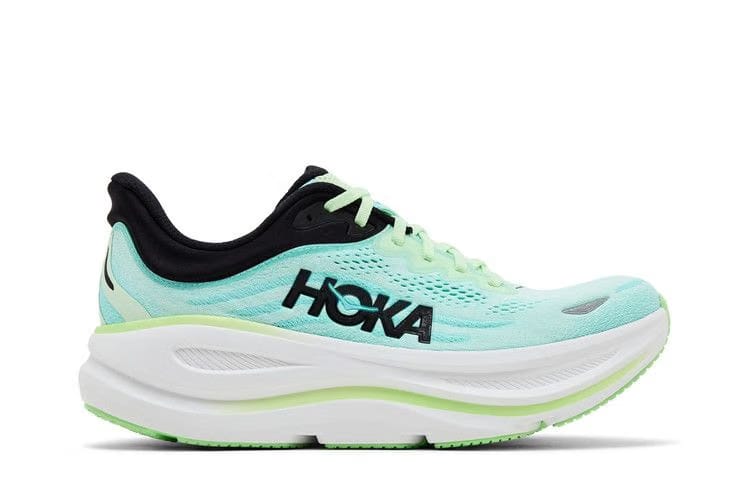 HOKA Bondi 9 Luna Moth Blue Spark