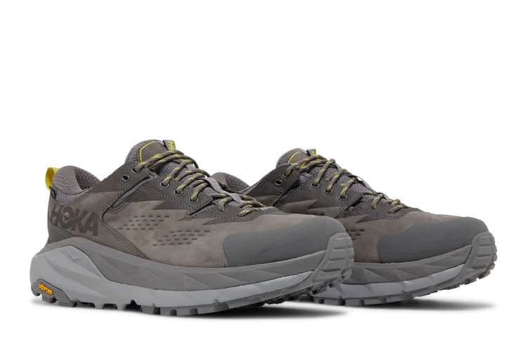 HOKA Kaha Low GTX Charcoal Grey Green Sheen