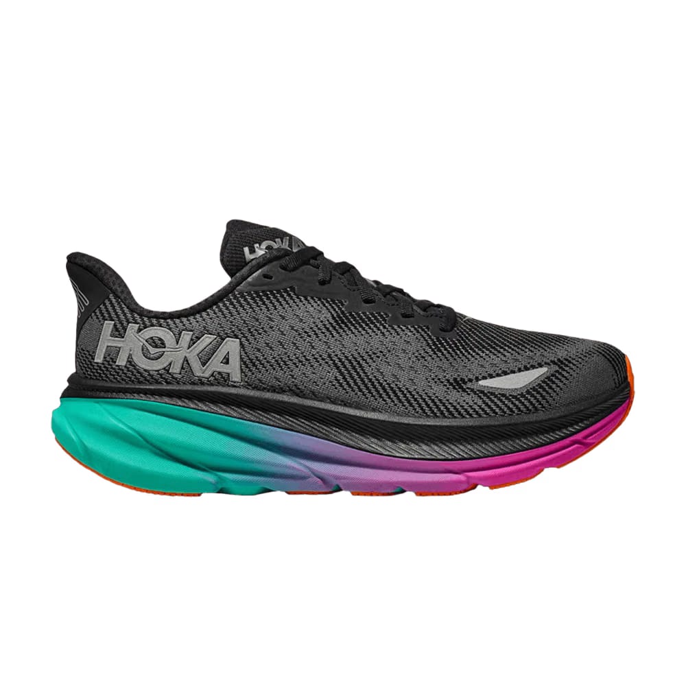 HOKA Wmns Clifton 9 GORE-TEX 'Black Electric Aqua'