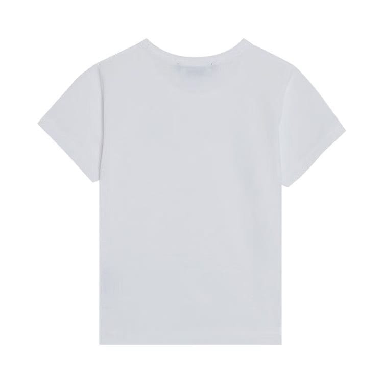 Acne Studios Kids Nash Face T-Shirt Optic White