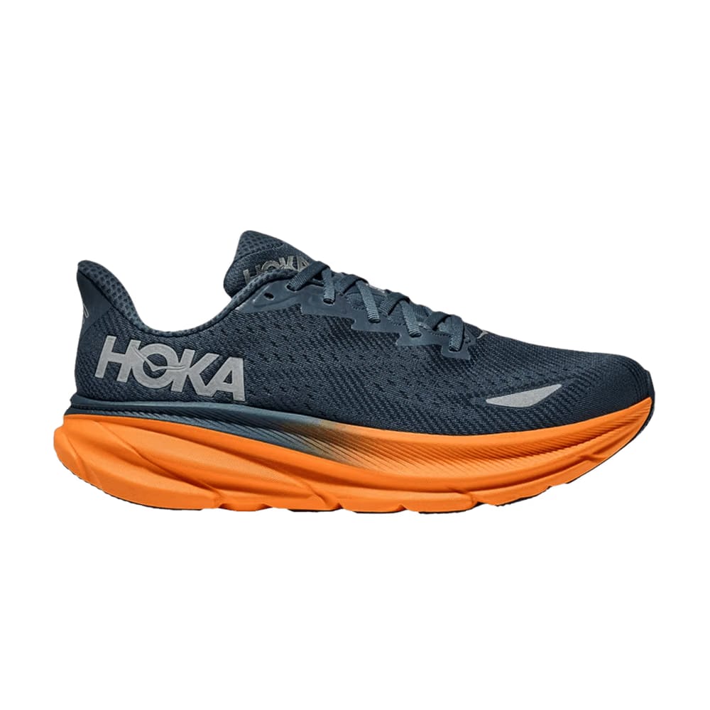 HOKA Clifton 9 GORE-TEX Stormy Skies Orange Zest