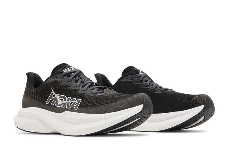 HOKA Mach 6 Wide Black White
