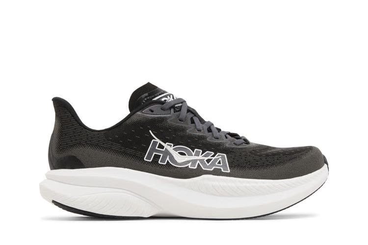HOKA Mach 6 Wide Black White