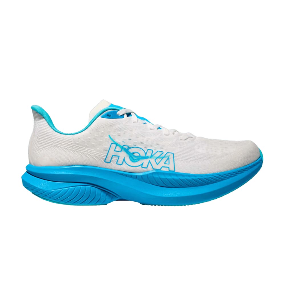 Hoka 'S Mach 6 White Skyward Blue