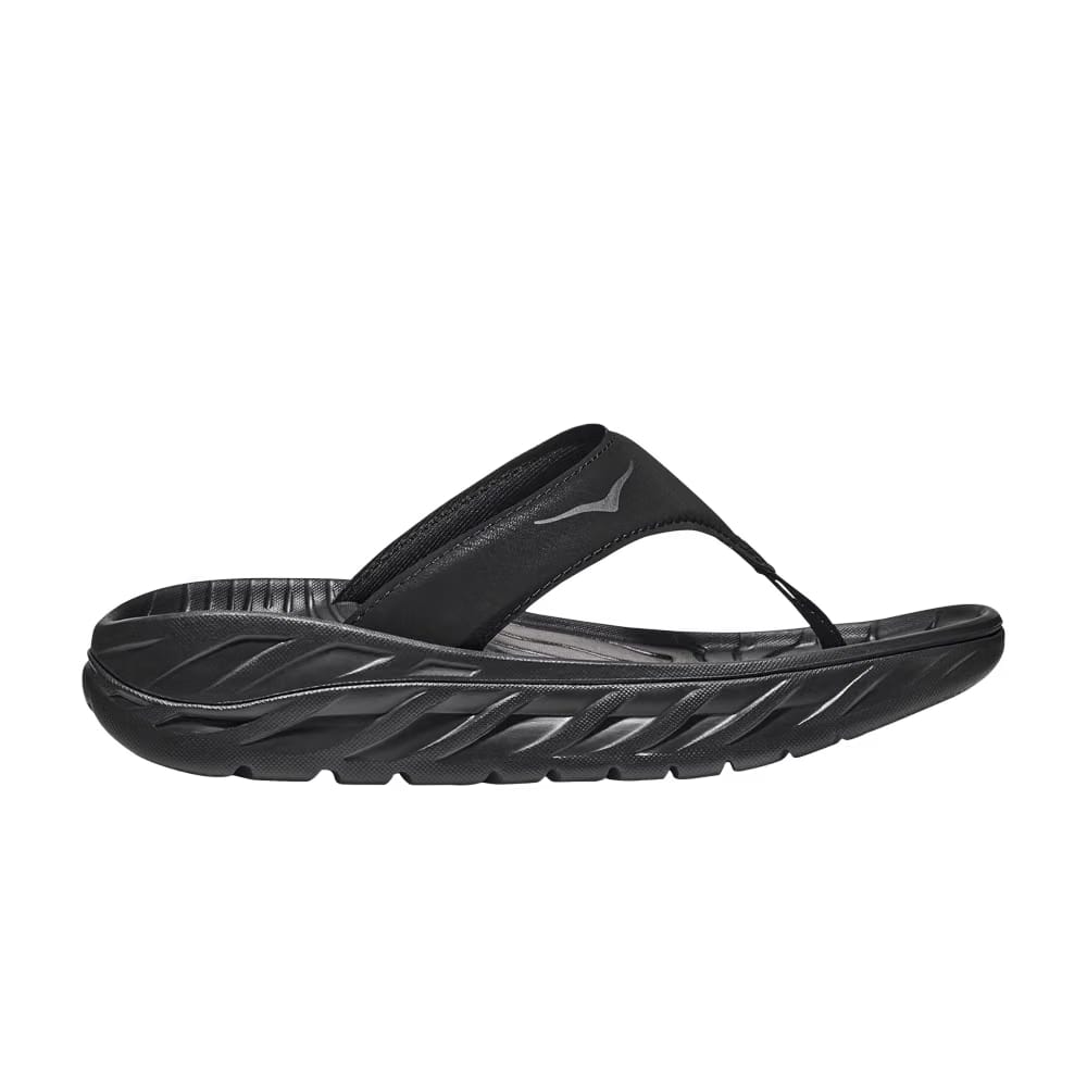 HOKA Wmns Ora Recovery Flip Slide 'Black Dark Gull Grey'