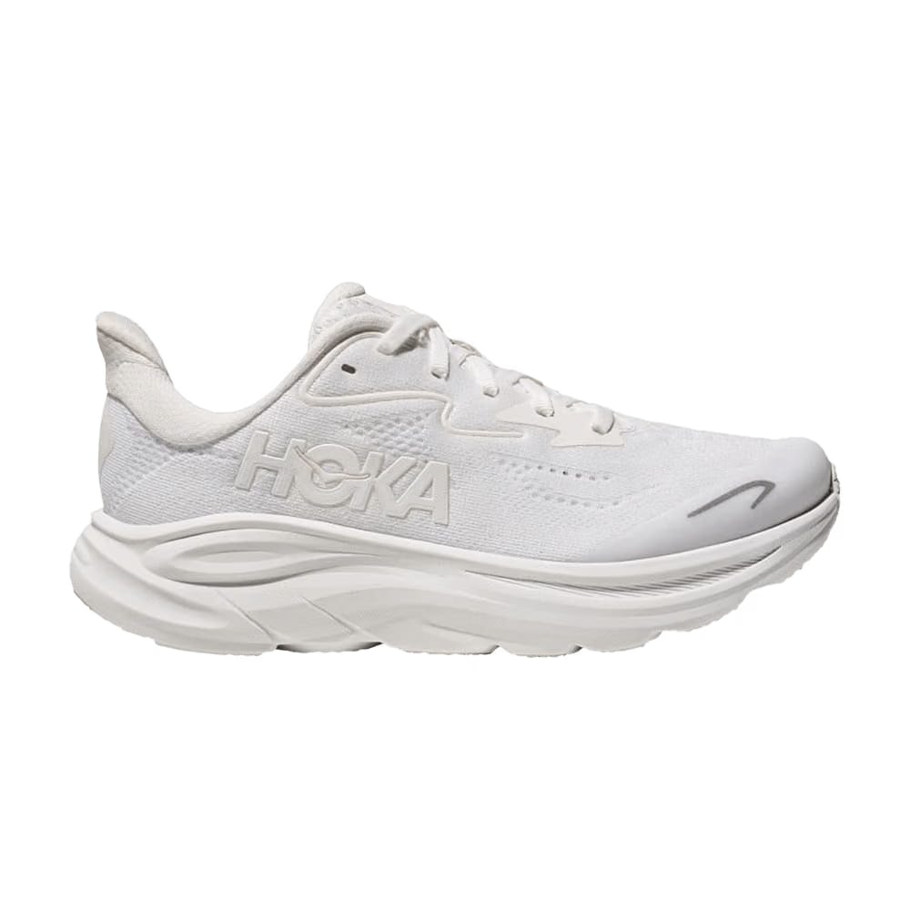 HOKA Clifton 10 Big Kids Triple White