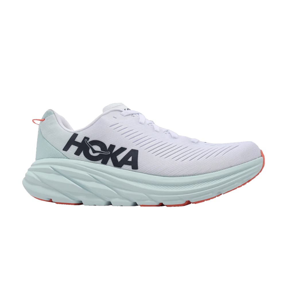 HOKA Ricon 3 Wide White Blue Glass