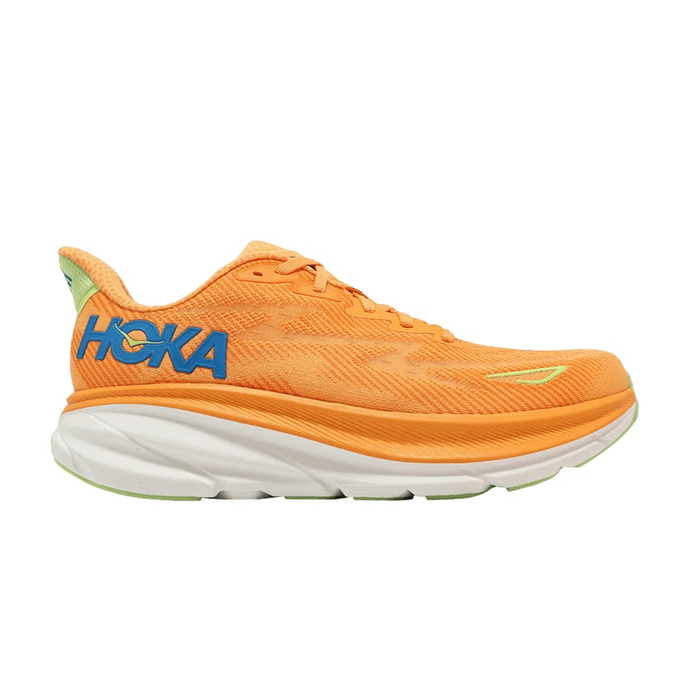 HOKA Clifton 9 2E Wide Solar Flare Lettuce