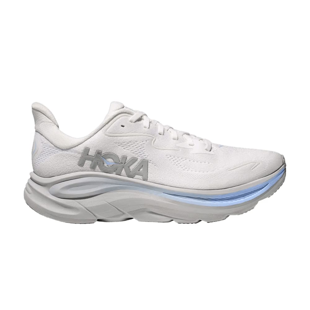 HOKA Clifton 10 White Glacier Blue