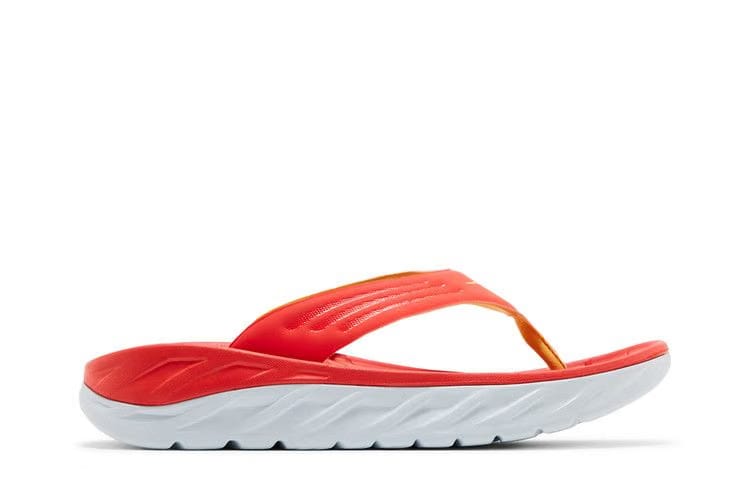HOKA Ora Recovery Flip Slide Fiesta Amber Yellow