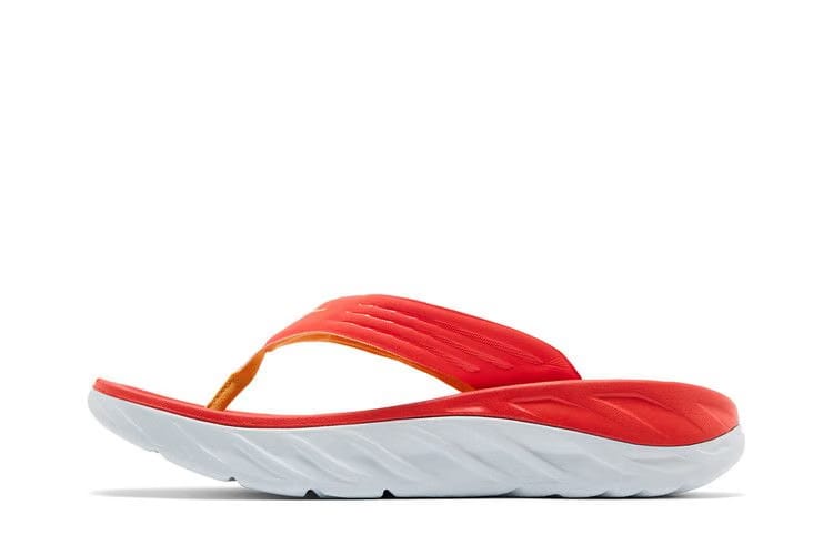 HOKA Ora Recovery Flip Slide Fiesta Amber Yellow
