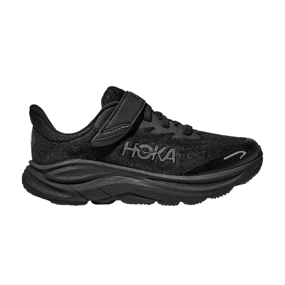 HOKA Clifton 10 Little Kids Triple Black