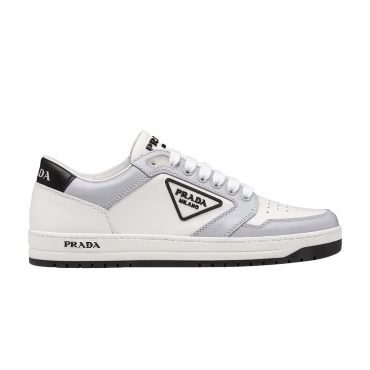 Prada Wmns District Leather Sneaker Low 'White Cornflower Blue'