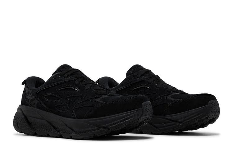 HOKA Clifton L Suede Triple Black