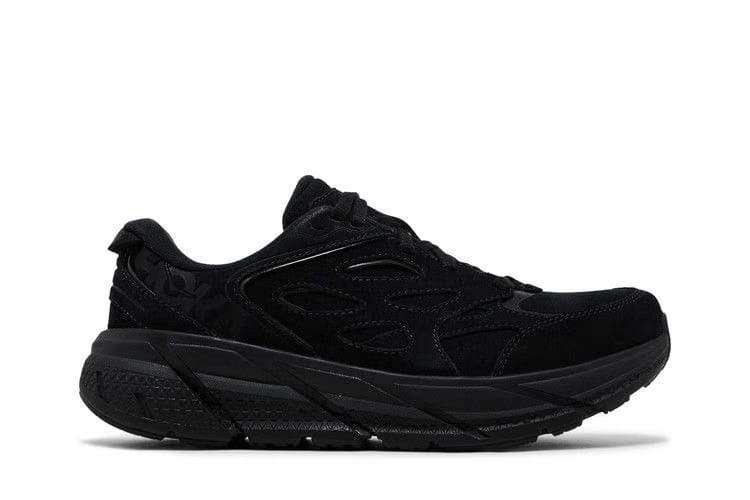 HOKA Clifton L Suede Triple Black