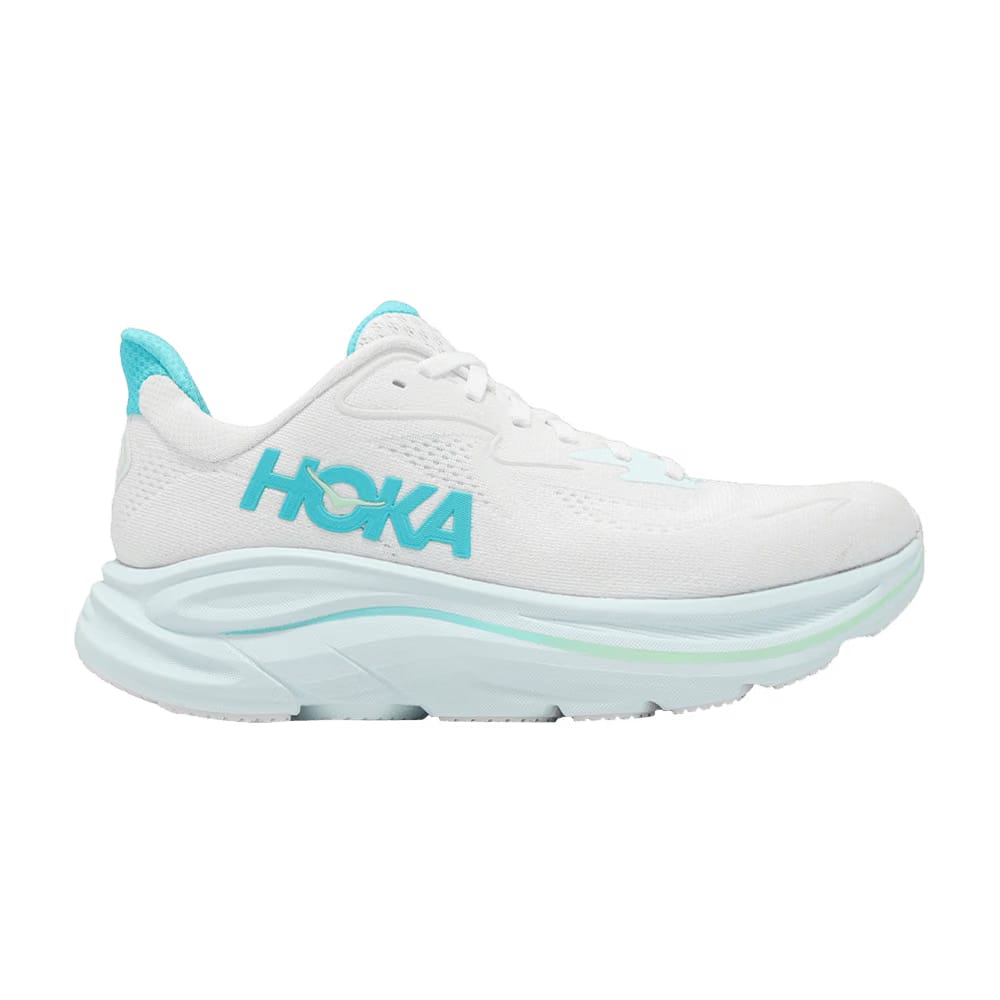 HOKA Wmns Clifton 10 Wide 'White Cielo Blue'