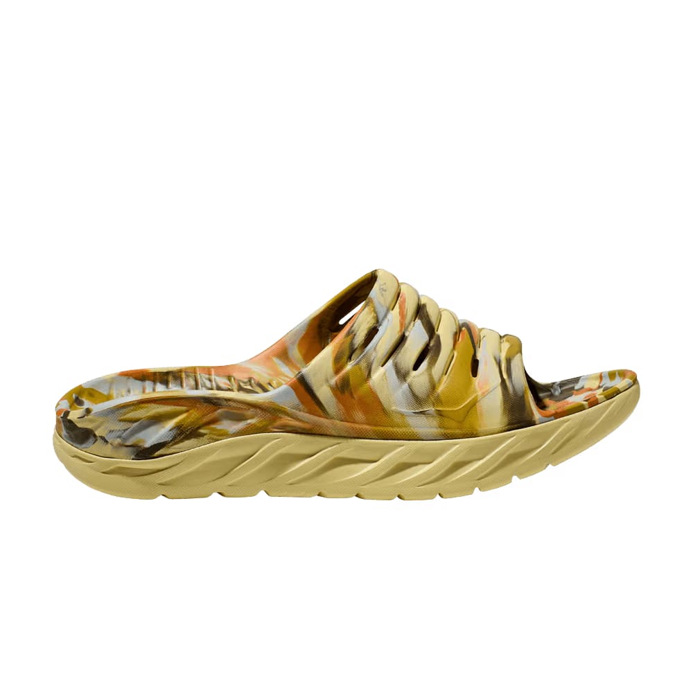 HOKA Ora Recovery Slide Celery Root Golden Lichen