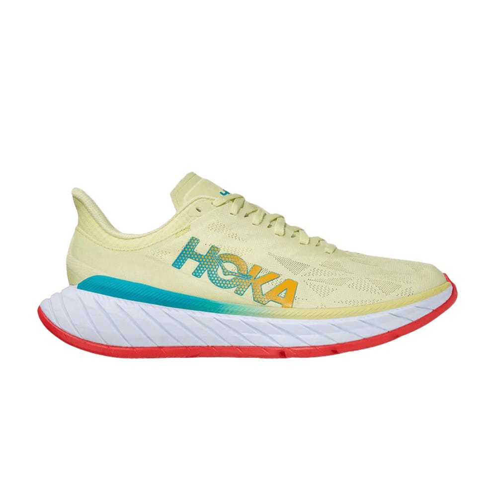 HOKA Carbon x 2 Luminary Green Hot Coral