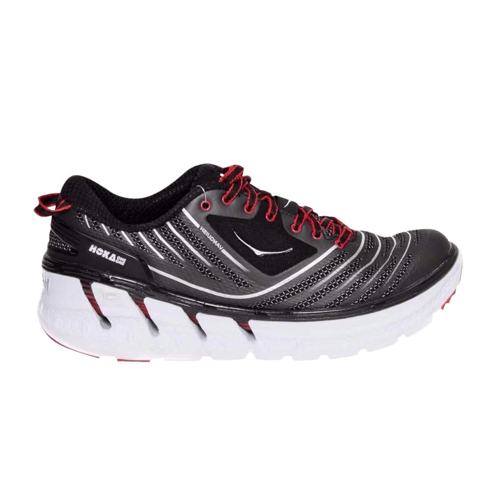 HOKA Vanquish Black True Red