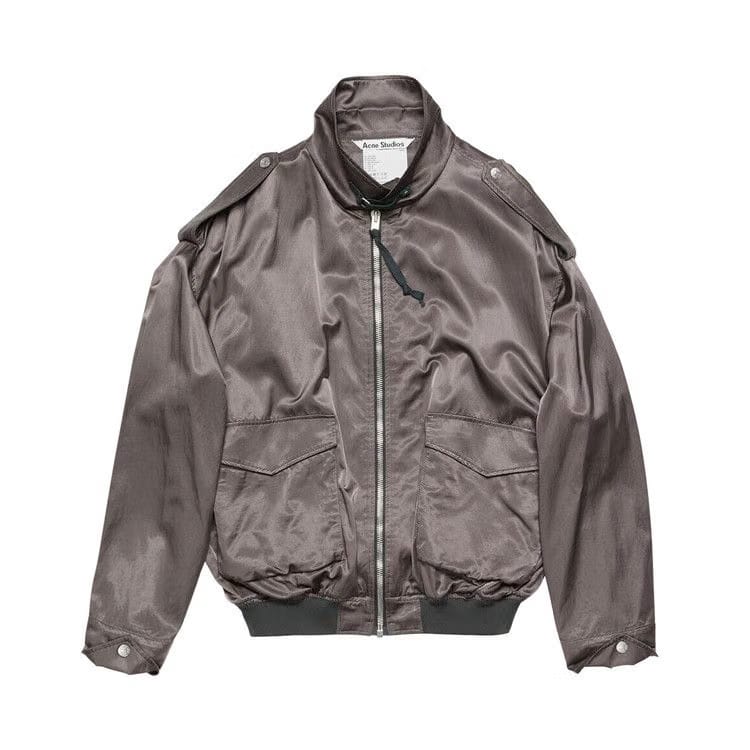 Acne Studios Satin Jacket Mid Grey