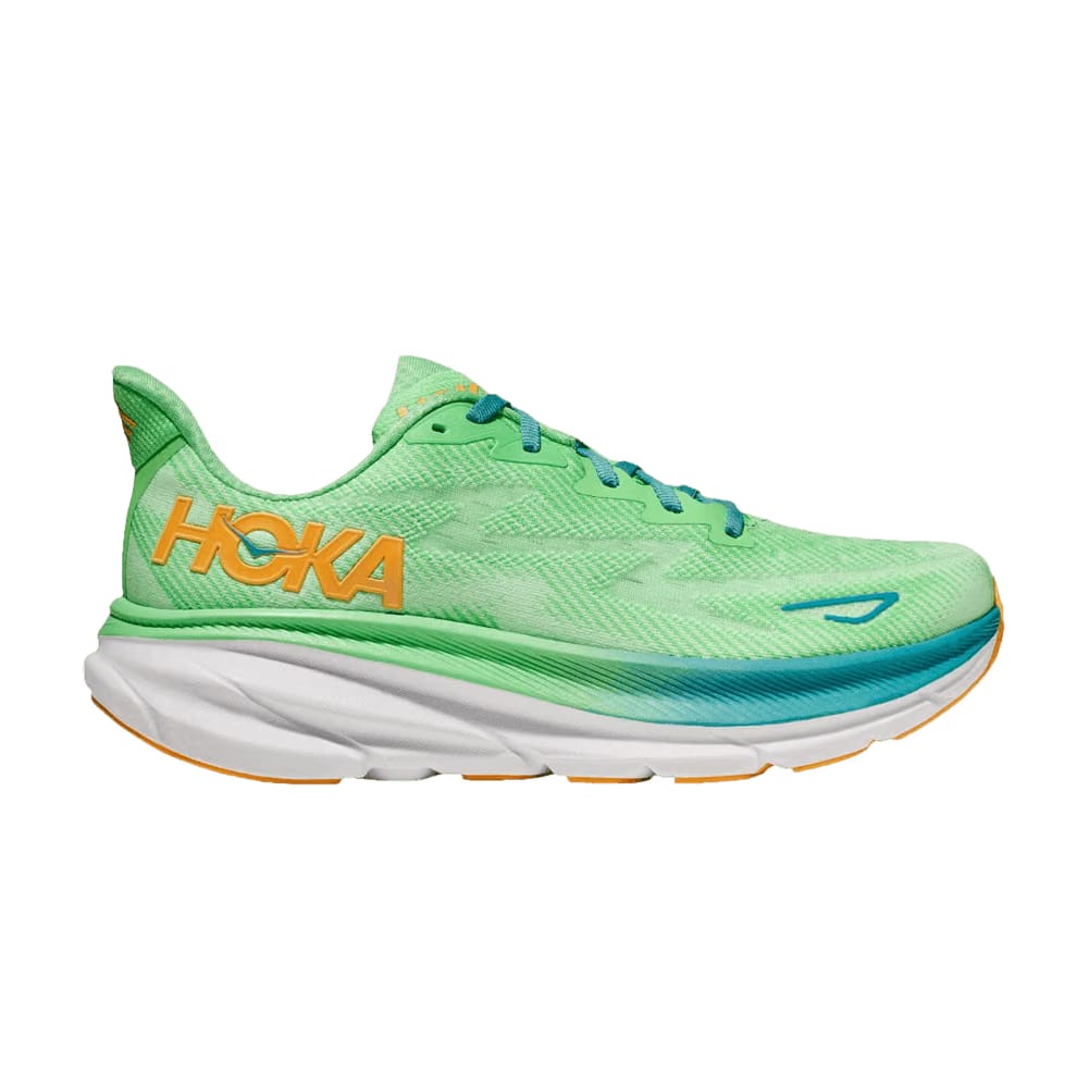 HOKA Clifton 9 Wide Zest Lime Glow