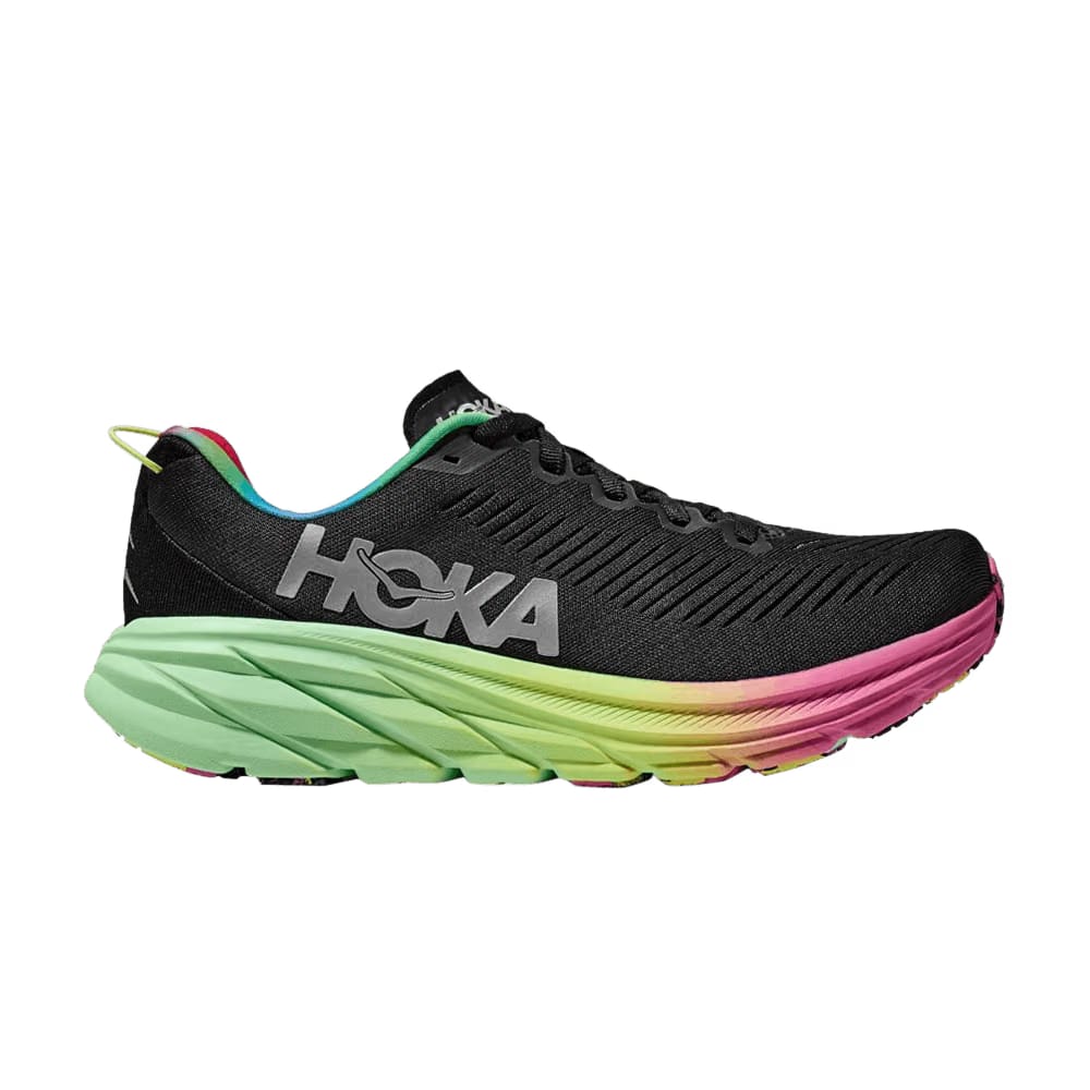 HOKA Rincon 3 Black Rainbow
