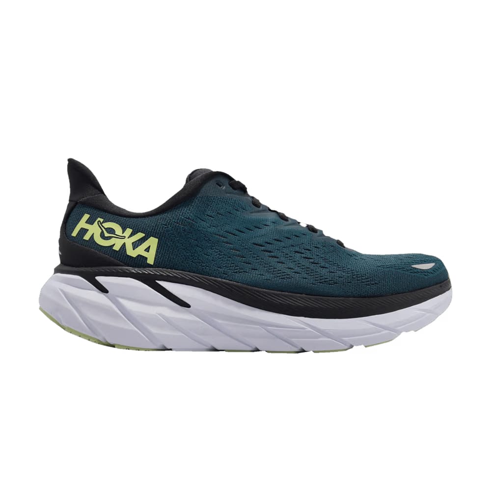 HOKA Clifton 8 2E Wide Blue Coral Butterfly