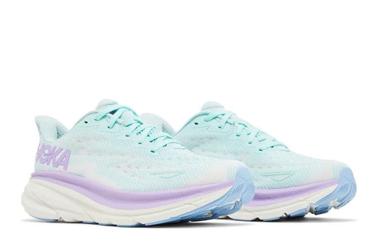 HOKA Wmns Clifton 9 Wide 'Sunlit Ocean Lilac Mist'