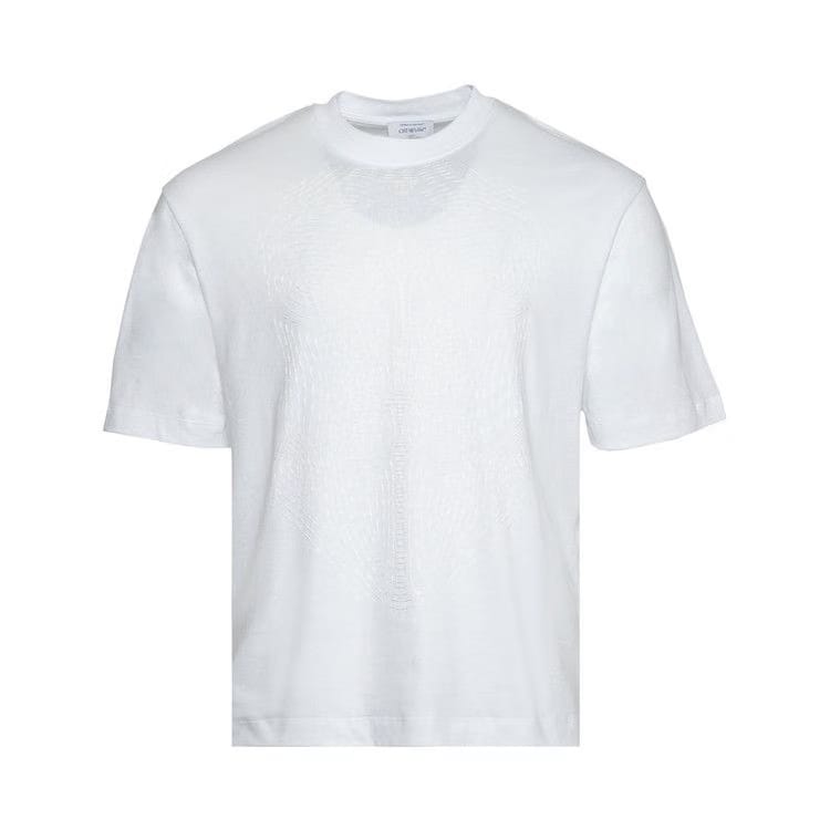 Off-White Body Stitch Skate Shorts-Sleeve T-Shirt White/White