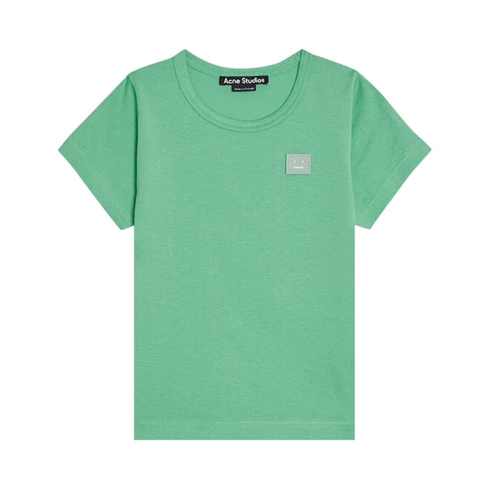 Acne Studios Kids Nash Face T-Shirt Fern Green