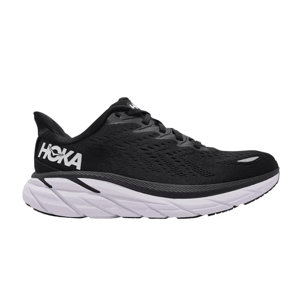 HOKA Wmns Clifton 8 Wide 'Black White'