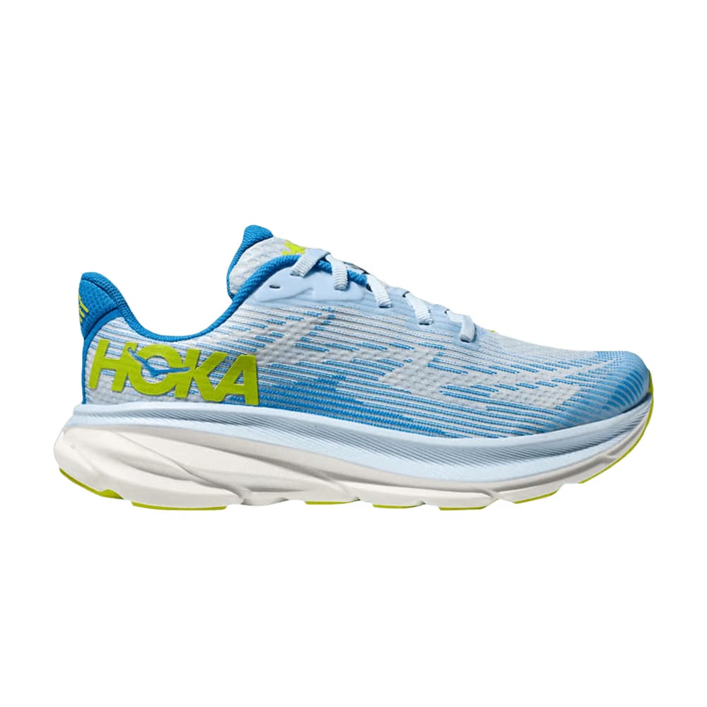 HOKA Clifton 9 Kids Ice Water Evening Primrose