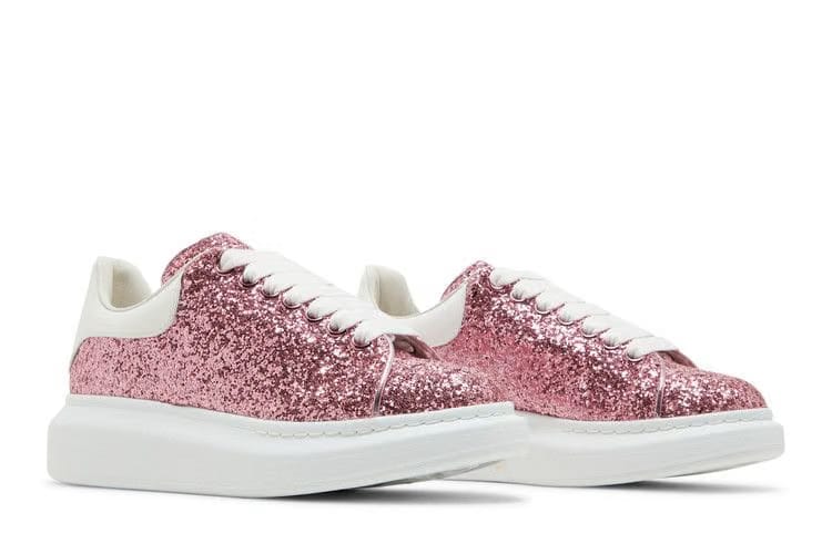 Alexander McQueen Wmns Oversized Sneaker 'Pink White Glitter'