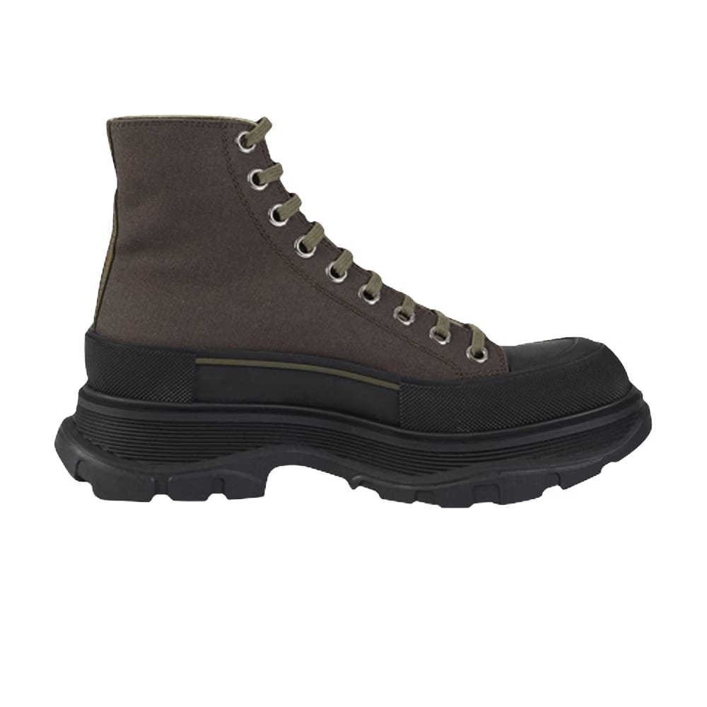 Alexander McQueen Tread Slick Boots Brown Khaki