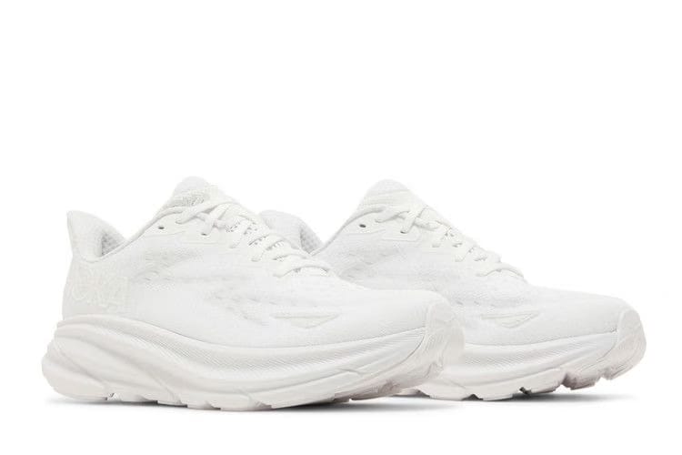HOKA Wmns Clifton 9 Wide 'Triple White'