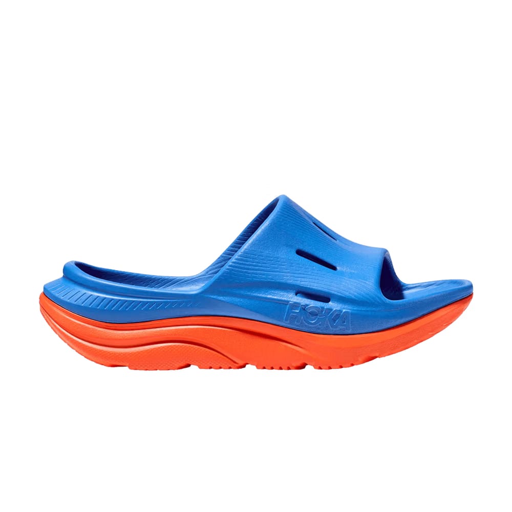 HOKA Ora Recovery 3 Slide Kids Coastal Sky Vibrant Orange