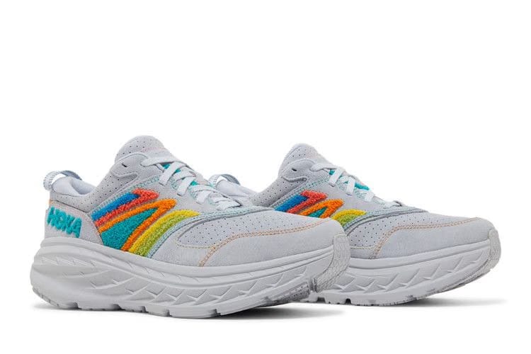 HOKA Bondi L Embroidery Pack - Arctic Ice