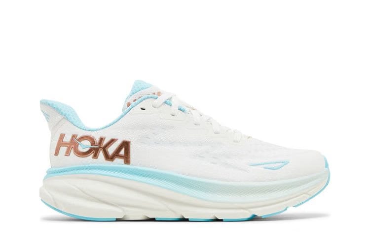 HOKA Wmns Clifton 9 Wide 'Frost Rose Gold'