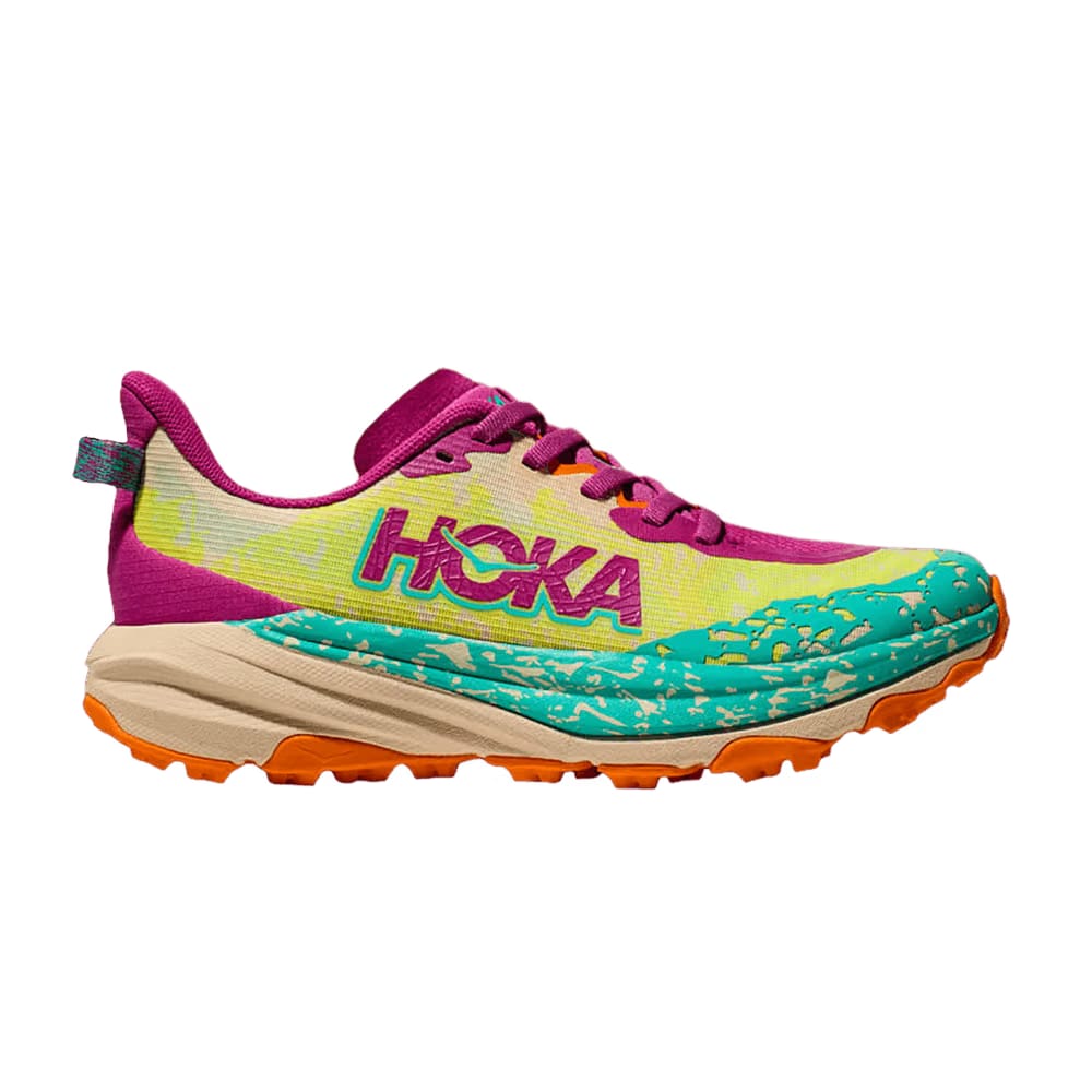HOKA Speedgoat 6 Kids Fuchsia Electric Aqua