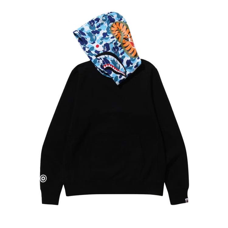 BAPE ABC Camo Shark Pullover Hoodie Black
