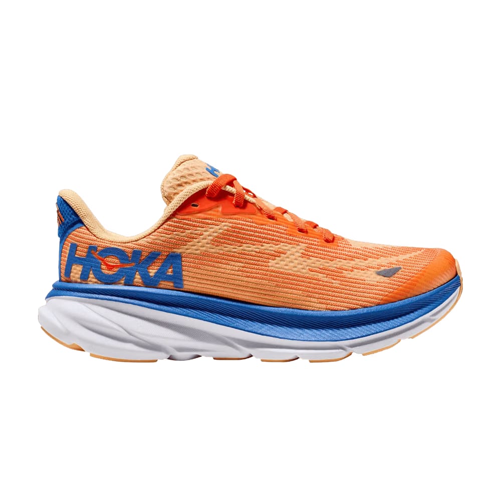 HOKA Clifton 9 Kids Vibrant Orange Impala